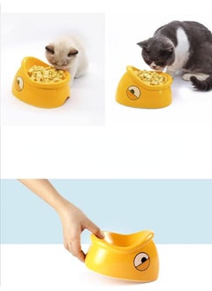 Creative Heightened Fish Head Bowl Pet Ceramic Cat Bowl Neck Guard to Prevent Tipping Over The Food Bowl (Orange) - pzsku/ZE95E9B0BA34621BF1BA2Z/45/_/1740831033/50c1eeb9-c2cc-4f00-a973-3f5179d46dde