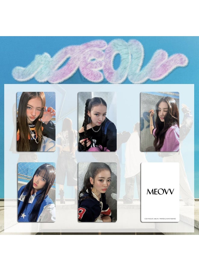 NIBEMINENT 5 Pcs Kpop MEOVV Anna Narin Gawon Lomo Cards Card For Fans Collection Gifts - Image 1