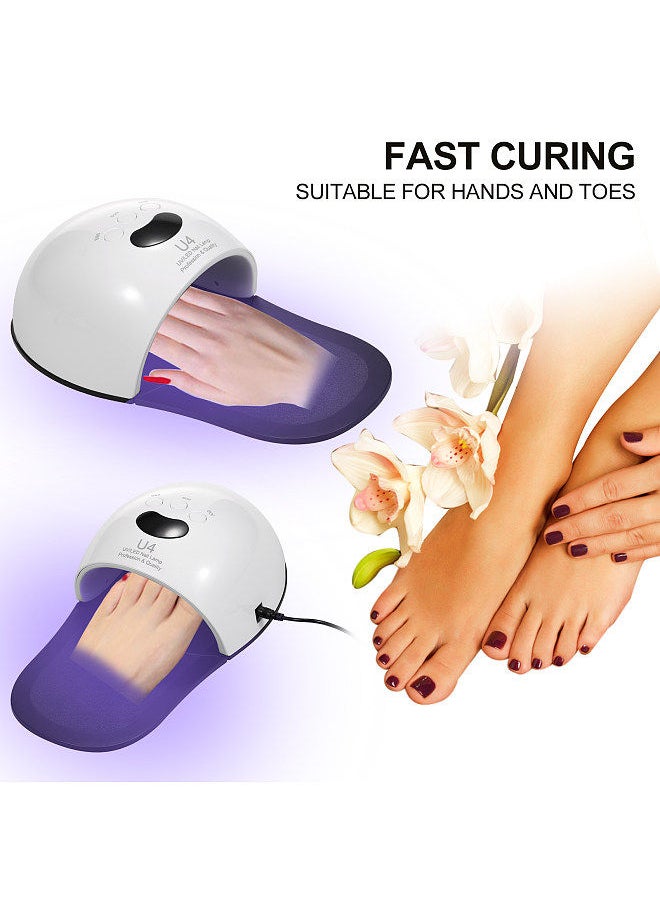 48W Portable UV Nail Lamp Nail Dryer LED Display 3 Timers Quick Drying for Nails Toes DIY Mainicure Tools