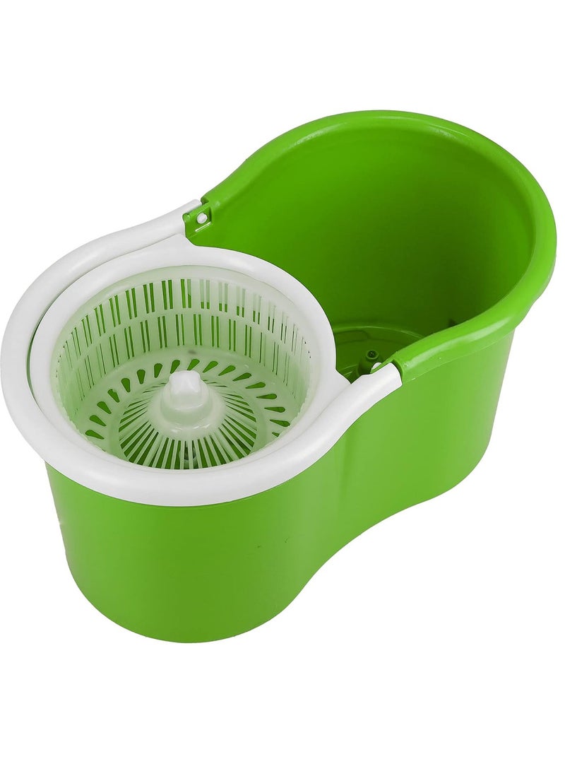 Spin Mop For Floor Cleaning Stainless Steel Mop and Bucket With Telescopic Handle Hands Free Wringing Floor Mop With 6L Large Capacity and Reusable Refills For Home Office - Image 3