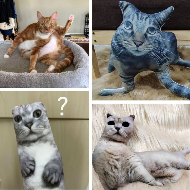 Custom Borderless Pet Pillow 17.8inch - Personalized Ugly Cute Throw Pillow with Custom Image for Home Bedroom Car Decoration - Image 5