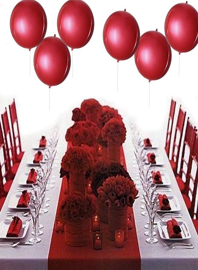 MOWO 4D Red Foil Balloon 10 inch Mylar Helium Balloon for Birthday Wedding Baby Shower Party Favor Supplies, Pack of 20 - Image 3