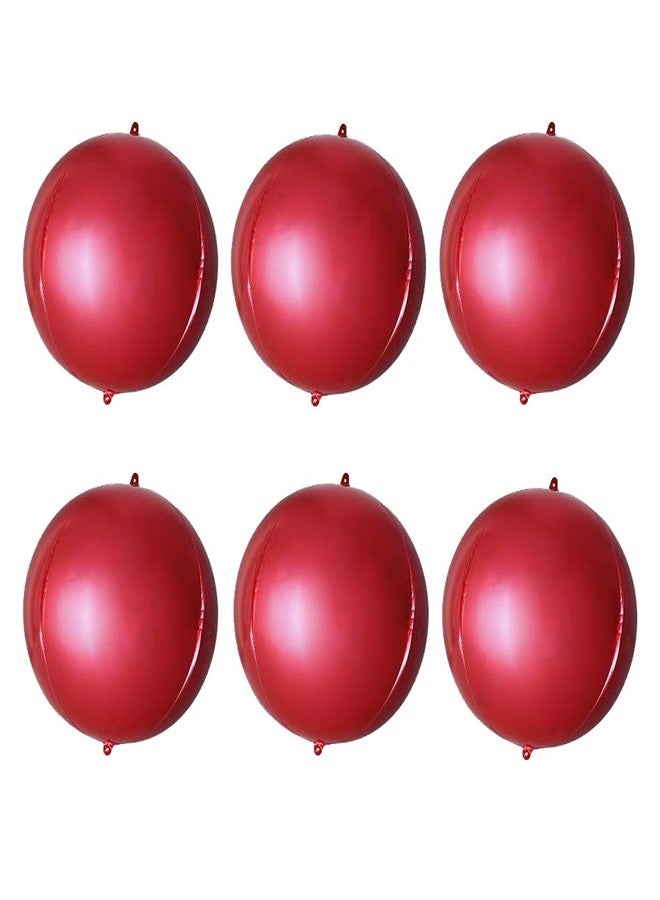 MOWO 4D Red Foil Balloon 10 inch Mylar Helium Balloon for Birthday Wedding Baby Shower Party Favor Supplies, Pack of 20 - Image 1