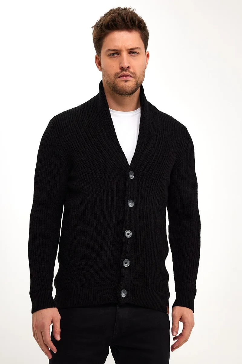 الكسندر جاردي Buttoned Selanik Knitted Cardigan (E23-6705)