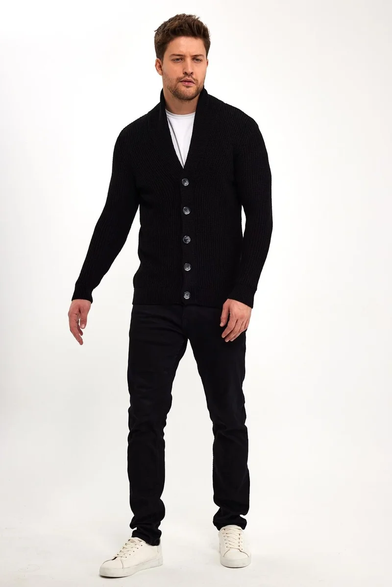 الكسندر جاردي Buttoned Selanik Knitted Cardigan (E23-6705)