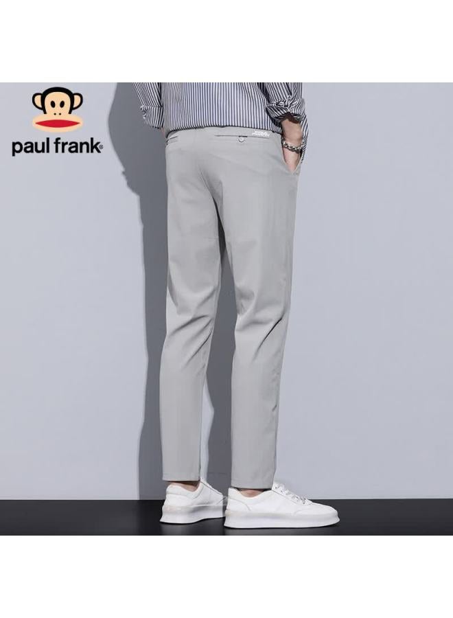Paul Frank بنطلونات بول فرانك للرجال شتوية كاجوال للأعمال بقصة ضيقة رمادي فاتح 34 - Image 4