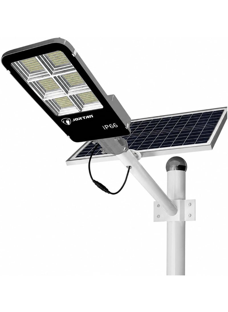JT-YS-300W Solar LED Street Light with Pole | 300W Outdoor Security Light, IP66 Waterproof, Dusk to Dawn, Motion Sensor, Remote Control, High Brightness for Street, Garden & Parking Area