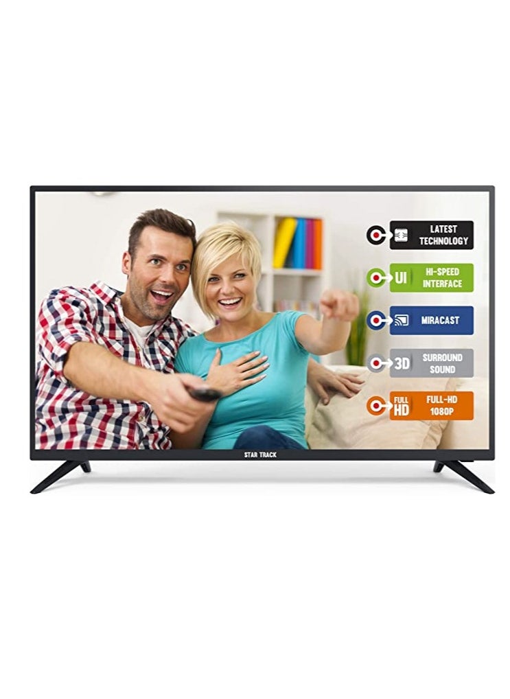 STAR TRACK - 40" Full HD LED TV | 1080p, Satellite Receiver, HDMI x3, USB x2, Surround Sound - Image 1