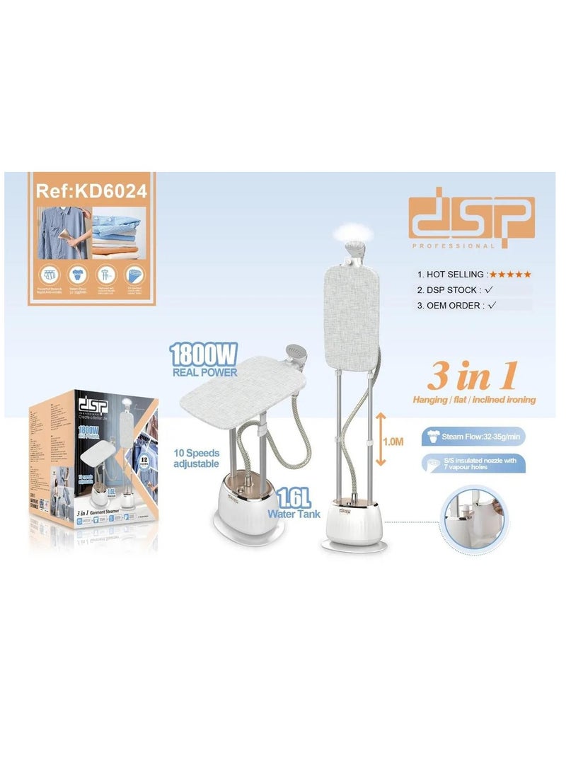 DSP KD6024, Steam Station 3 in 1 Garment Steamer - Image 2