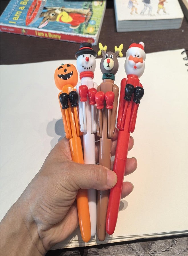 Inf-way Christmas Boxing Ballpoint Pens, 4 Pcs Novelty Christmas Themed Punching Pens Fun Interactive Writing Pens for Christmas Party Favors, Gifts, Office & High School Supplies - Image 5