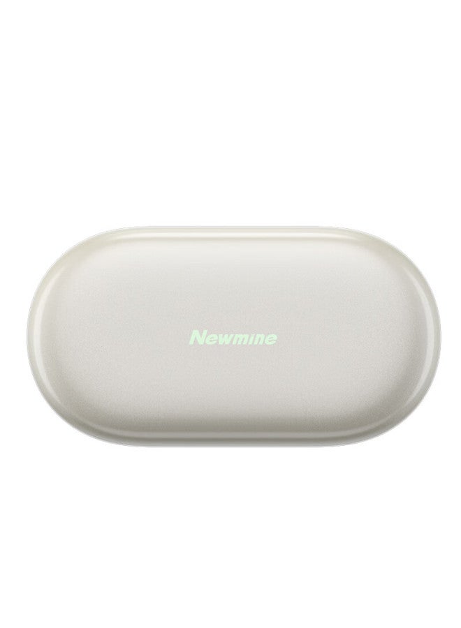 Newmine Ly62 Bone Conduction Bluetooth Headphones, Wireless Ear-hook Style, Not In-ear, Open-style, For Sports And Running, Noise Reduction, Compatible With Xiaomi, Apple, Huawei And Others, Milk Tea Color - Image 4