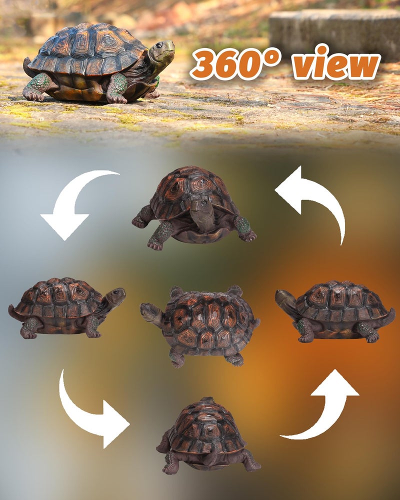 Sdeetesamjun Tortoise Turtle Statue,Resin Garden Sculpture Indoor/Outdoor Yard Lawn Ornament,Home Decor (Large) - Image 5