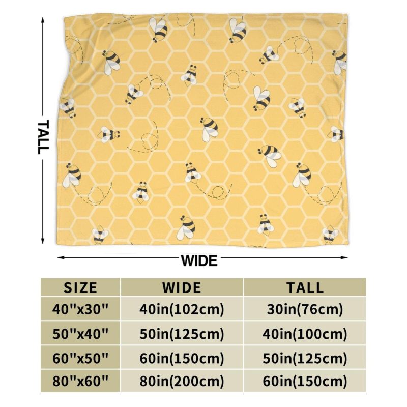 Flannel Blanket 40x50 Inch Super Soft Throw Blanket - Lightweight Design Honeycomb Blanket for Sofa - Image 5