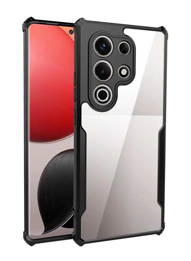 Case for ITEL S25 Ultra Cover Hard Back, Anti-Scratch, Protect from Drop/Scratch/Fingerprint -Black - Image 1