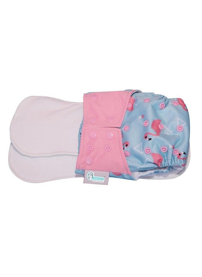 TOY-STATION Advanced Reusable Cloth Diaper With 2 Organic Bamboo Cotton Soakers (Reg Baby Soft Regular)  - Image 4