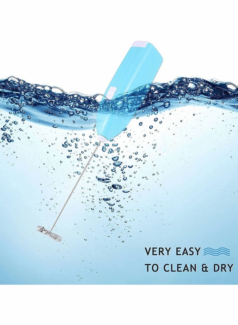 KASTWAVE Epoxy Blender, Mini Kitchen Handheld Battery Power Epoxy Blender, Coffee Blender (Pink, Blue, Black, 3 Pieces) - Image 3