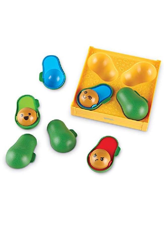 Learning Resources - Learnalot Avocados 9 Pieces Ages 18+ Months Toddler Social Emotional Learning Toys Develops Fine Motor Skills Toddler Learning Toys - Image 1