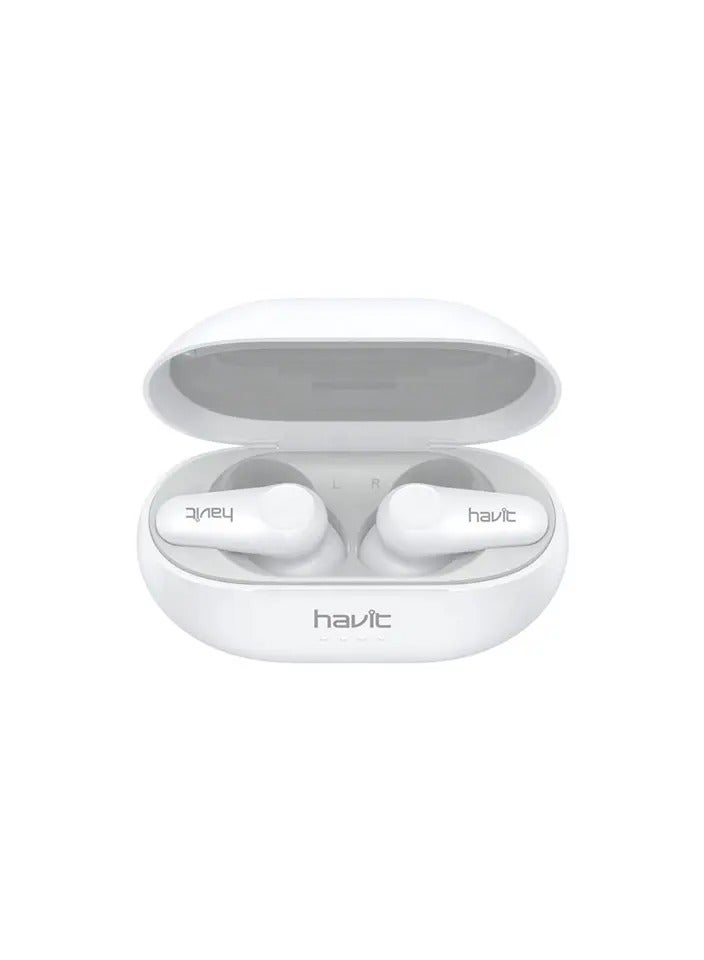 havit Havit True Wireless Earbuds with Active Noise Cancelling & 3 Playing Modes TW915-White - Image 1