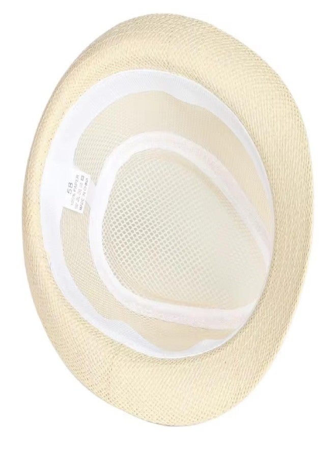 Zacharias Men's Mesh Net Breathable Fedora Hat f-02 (Fawn_Free Size) (Pack of 1) - Image 5