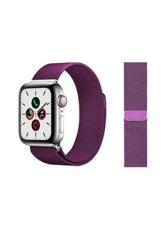 Milanese Replacement Band For Apple Watch Series 5/4/3/2/1 44/42mm Purple