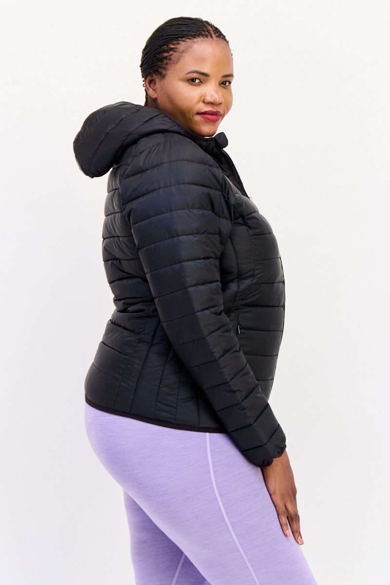 Ellesse Women Sportswear Fit Hooded Outdoor Jacket, Black - Image 3