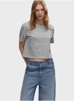 Round Neck Crop T-Shirt