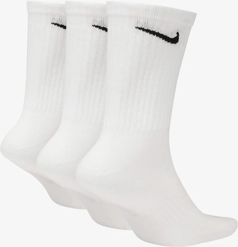 Nike SX7676-100 Everyday Cush No-Show 3 Piece Socks Set