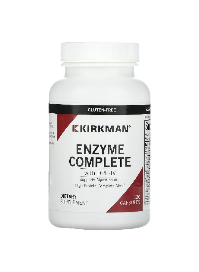 Kirkman Labs, Enzyme Complete With DPP-IV, 120 Capsules (Packaging may vary) - Image 1