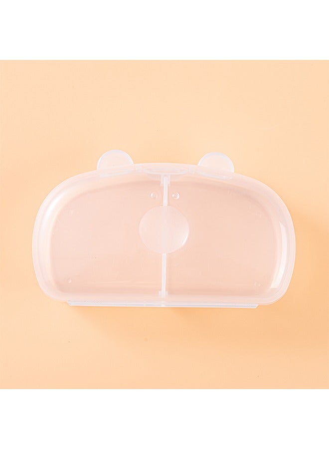 اتش واي علبة مصاصة ، حاوية مصاصة ، علبة مصاصة للأطفال للسفر ، خالية من BPA ، يمكن استخدامها لحمل 2 لهاية ، 2 عبوة (شفافة ، بنية) - Image 4