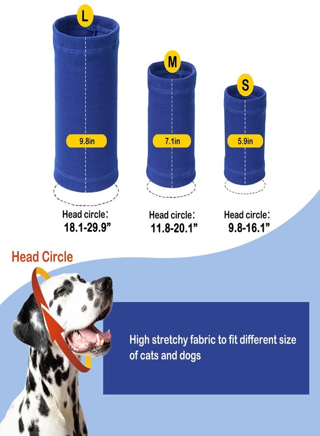 بوماي بوريتي غطاء أذن للكلاب من بوميبوريتي لتخفيف القلق، وغطاء رأس مهدئ مانع للضوضاء للعناية بالحيوانات الأليفة والتجفيف السريع، وعصابة رأس للكلاب المصابة بأورام دموية، وحماية أذن للحيوانات الأليفة من العواصف الرعدية - Image 2