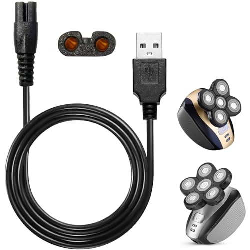 WAHFOX Universa Head Shaver Charger Cord Compatible with head shaver,WAHFOX charger cord for many brands USB Cable Shaver Electric Shaver Power Cord Replacement - Image 1
