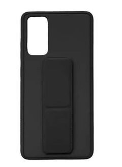 glassology Samsung Galaxy A53 case with Magnetic Stand & Holder Premium Silicone Vertical & Horizontal Hand Strap Grip Multi Stand Car Mount Kickstand Finger Strap with Screen protector (Black)  - Image 1