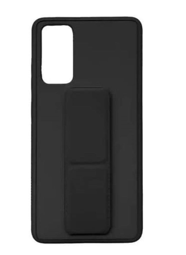 glassology Samsung Galaxy A53 case with Magnetic Stand & Holder Premium Silicone Vertical & Horizontal Hand Strap Grip Multi Stand Car Mount Kickstand Finger Strap with Screen protector (Black)  - Image 1
