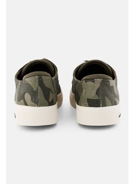Sun Stone Men Medium Kiva Lace Up Casual Shoes, Army Green Combo  - Image 2