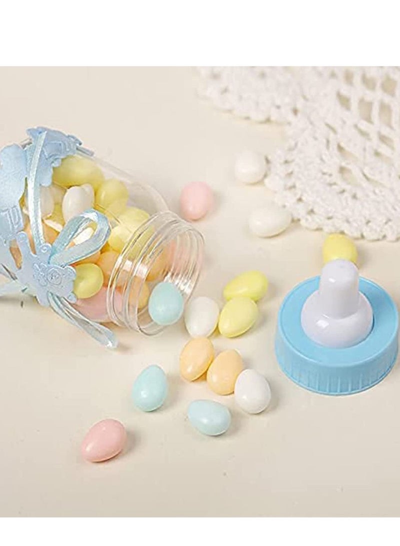 Baby Shower Boy, Candy Bottle Shower,24 PCS Sweets Fillable Bottles Decorations Feeding for Boys Girls Party Supplies Birthday Decoration - Image 5