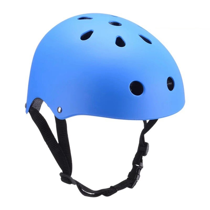 Roller Skating Helmet: L Size Blue ABS+EPS Material With Multiple Large Breathable Ventilation Holes - Detachable Lining Adjustable Headcircumference Helmet for Child Adults Skating Cycling Scooters - Image 1