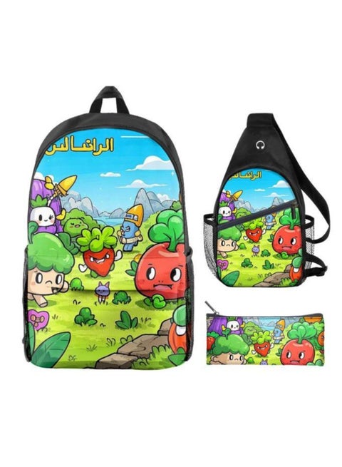 Universal cartoon new three-piece schoolbag - 475