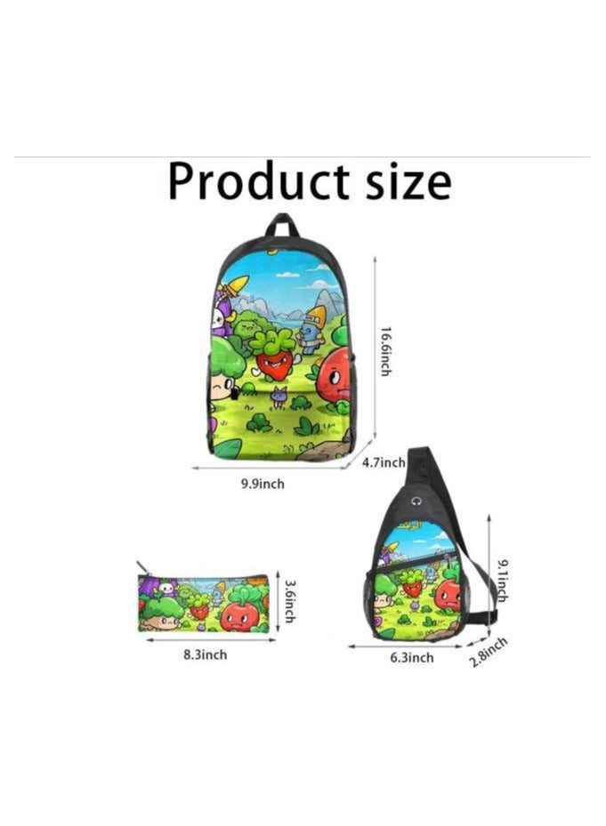 Universal cartoon new three-piece schoolbag - 475