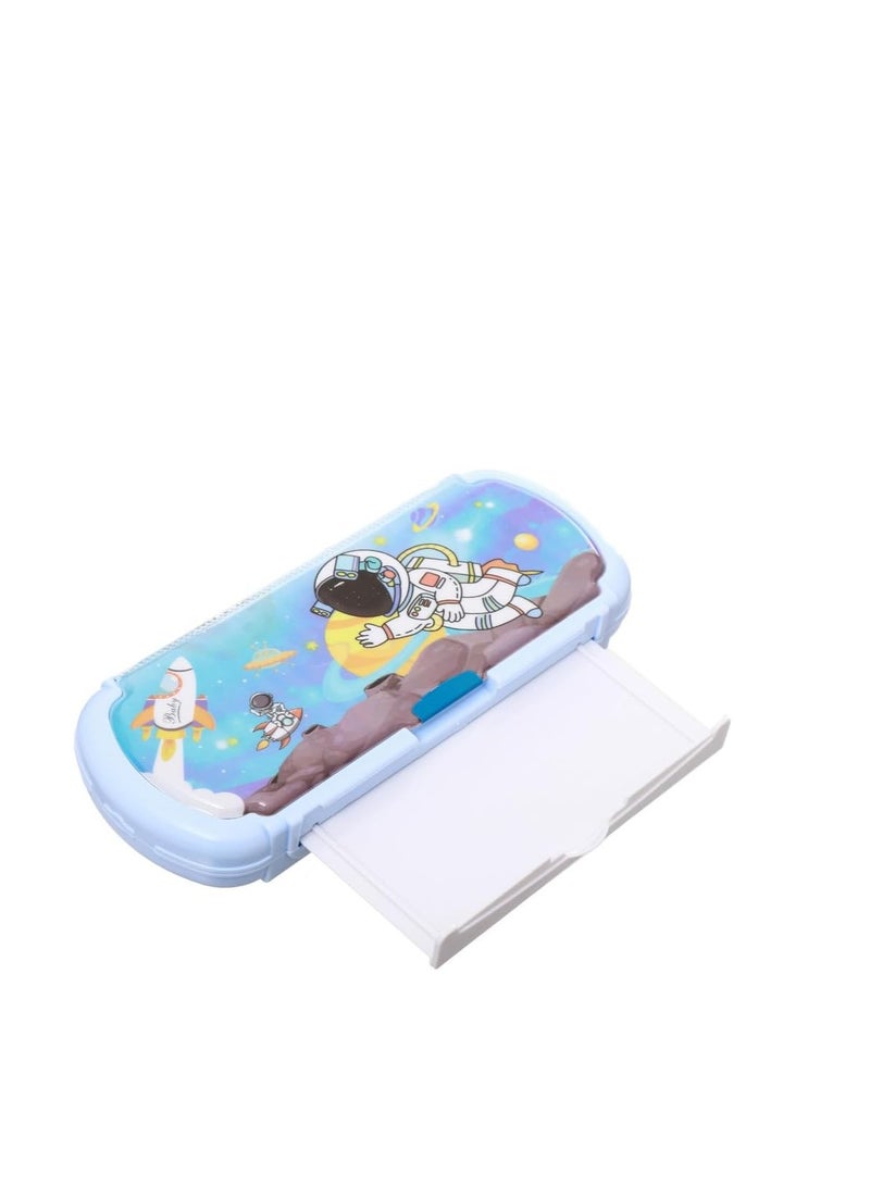 صندوق للأدوات المكتبيه لطيف متعدد الوظائف، مقلمة للأطفال مع لوحة رسم - مساحة للأولاد - متعدد الألوان - Image 2