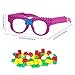 Fowecelt 6 Pcs DIY Building Bricks Glasses Building Blocks Games for Kids Birthday Party Favors Supplies Boys Girls Carnival Party Games Decor - Image 4