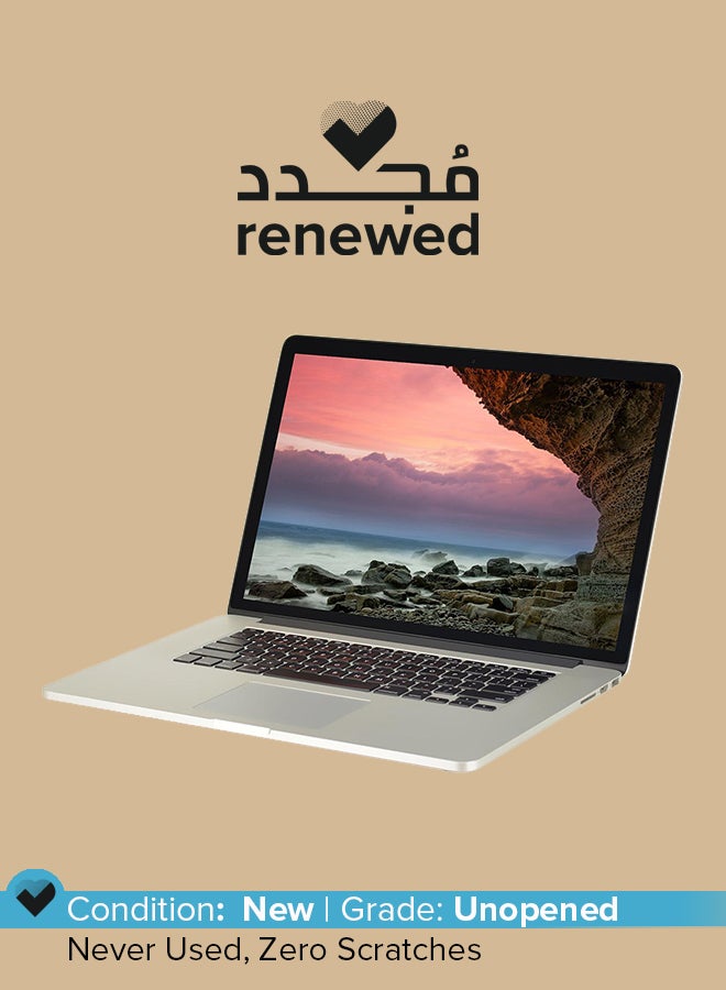 Apple Renewed - Macbook Pro A1398 (2014) Laptop With 15.4-Inch Display, Intel Core i7 Processor/4th Gen/16GB RAM/512GB SSD/1.5GB Intel Iris Graphics Silver - Image 1