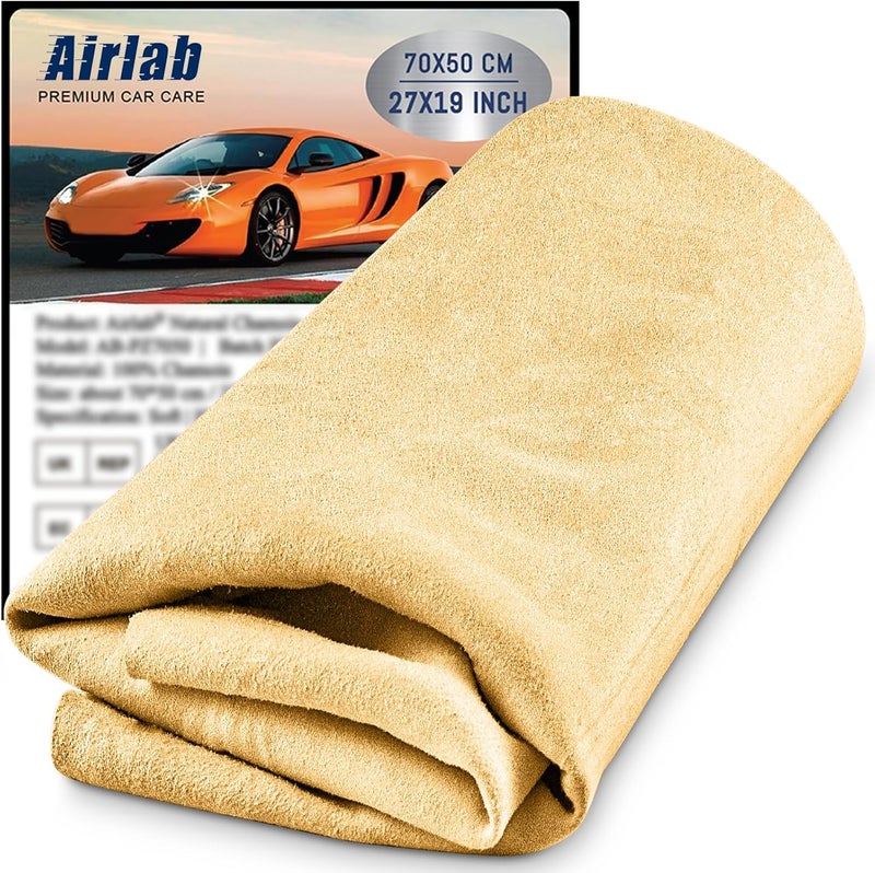 Airlab Genuine Leather Chamois Cloth for Car - Image 1