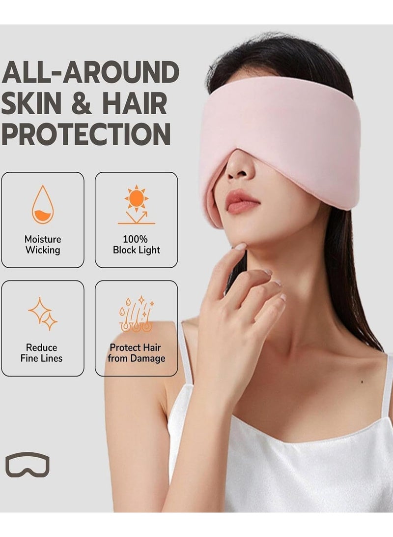 ماسک چشم خواب برای افرادی که به پهلو می‌خوابند، ماسک چشم برای خنک کردن و تیره کردن چشم‌ها هنگام خواب، ماسک چشم مسافرتی چهار فصل برای آقایان و خانم‌ها، سایز بزرگ قابل تنظیم برای همه سرها (ماسک با قابلیت کاهش نویز) - Image 2