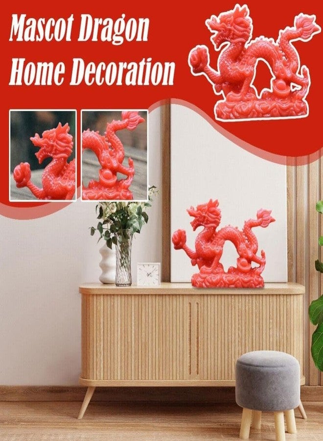 hobbyme 2Pcs Feng Shui Dragon Statue,Easy to Use,Multi-Purpose Chinese Auspicious Lucky Sculpture,Durable Desktop Decoration Chinese Dragon Sculpture for Home Decor Gifts(Green) - Image 4