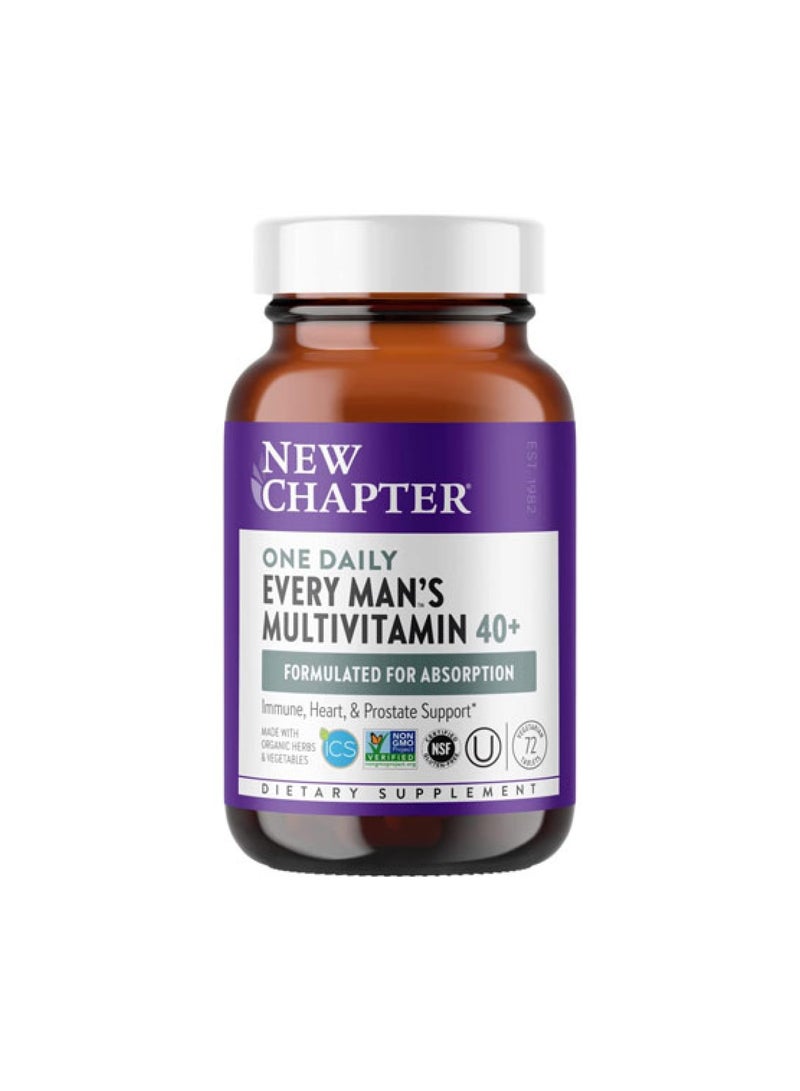 New Chapter Every Man’s One Daily 40+ Multivitamin – 72 Tablets