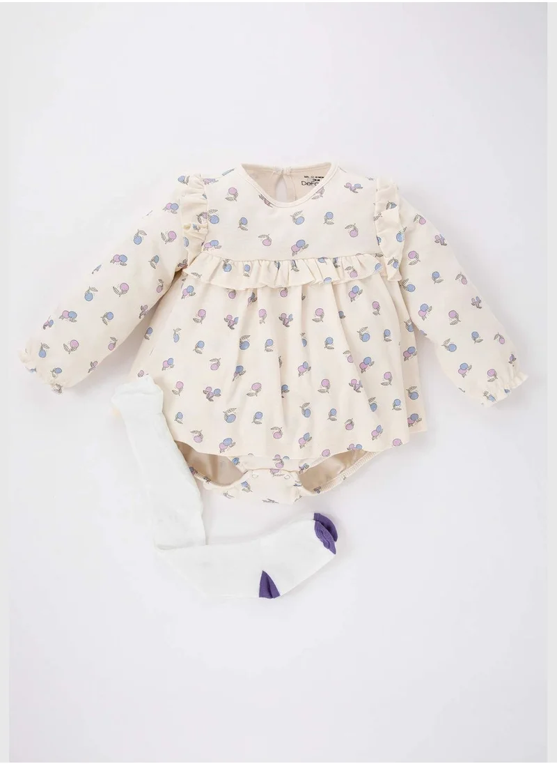 ديفاكتو 2 Pack BabyGirl Knitted Overalls