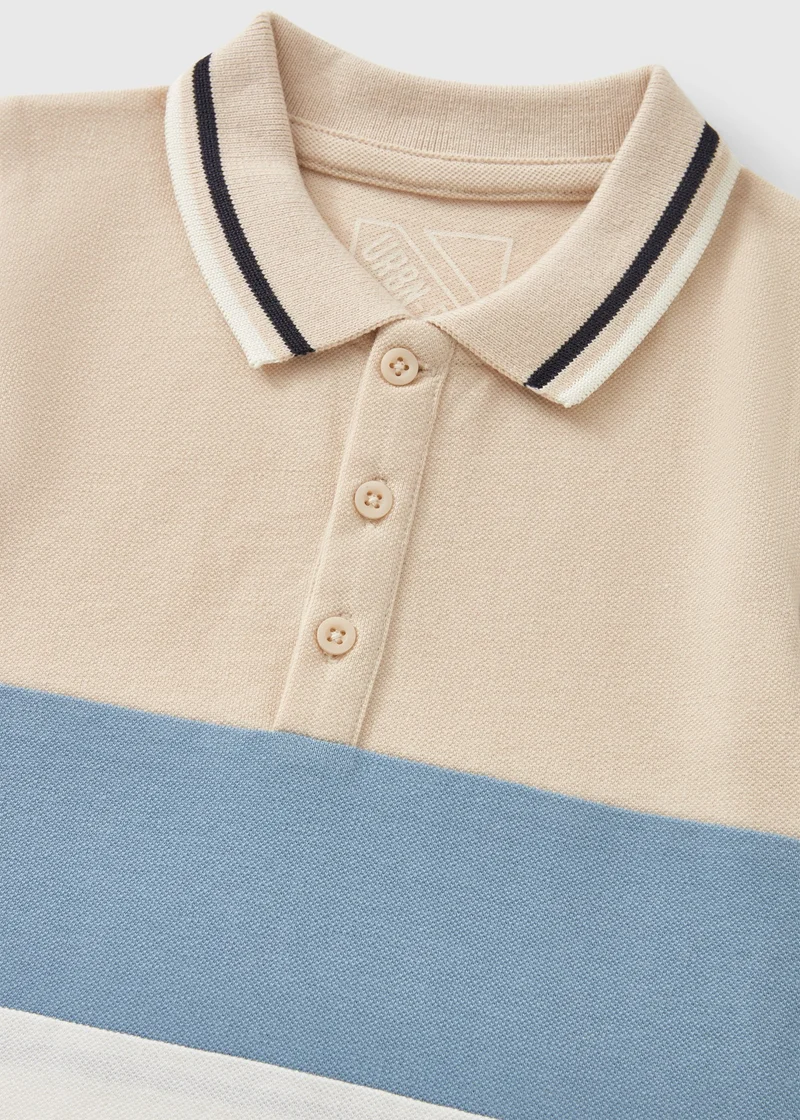 Matalan Boys Multicolour Cut & Sew Polo Top