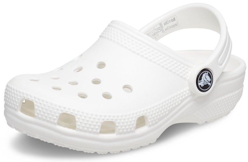 Crocs Kids Classic Clog (Toddler) - Clogs for Kids - Synthetic Upper - Ventilation Holes - Round Toe White 7 Toddler M - Image 3