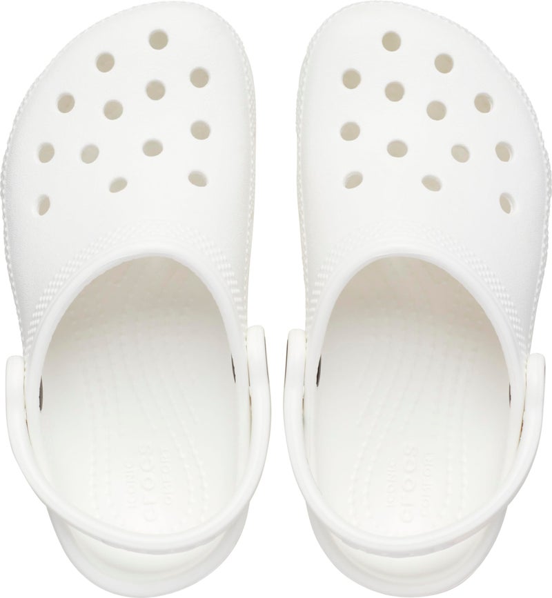 Crocs Kids Classic Clog (Toddler) - Clogs for Kids - Synthetic Upper - Ventilation Holes - Round Toe White 7 Toddler M - Image 4