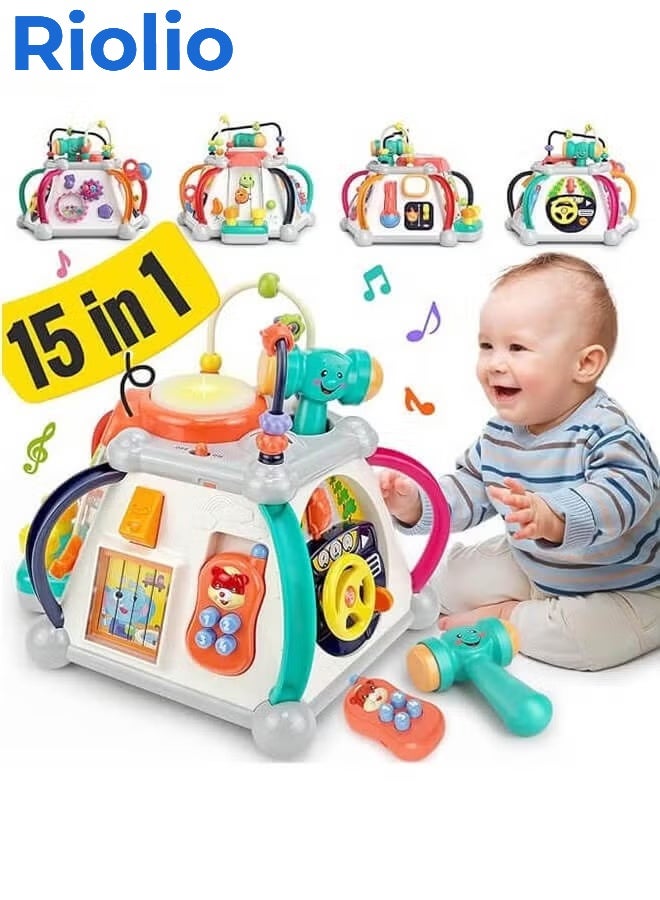 Riolio 15-in-1 Multifunctional Educational Toy | Parents' Top Choice | Music & Lights to Inspire Baby's Potential | Safe & Eco-Friendly Design, Suitable for 6-36 Months - Image 1